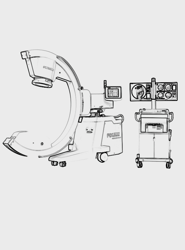 Illustration of the spine used for the interventional procedure brochures